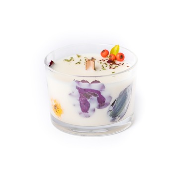 Lumanare parfumata din ceara de soia 100%, cu uleiuri esentiale mandarina rosie si bergamota, fitil din lemn, Hope by Kamedrra, 320 g, Alba Lumanare parfumata din ceara de soia 100%, cu uleiuri esentiale mandarina rosie si bergamota, fitil din lemn, Hope by Kamedrra, 320 g, Alba