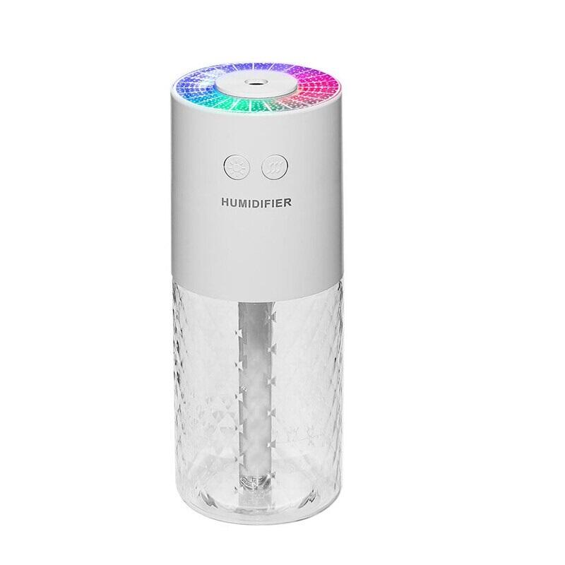 Difuzor de ulei esential, aromaterapie, purificator de aer, rezervor 200ML, cu iluminat, STH37 Alb