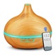 Umidificator Aromaterapie viMAG ®, 550 ml, ultrasonic, ZC-M300 Aromatherapy, Bamboo color cu Telecomanda