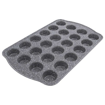 Tava de copt pentru briose din granit GRANDE, 42 x 26 cm, 24 de bucati Tava de copt pentru briose din granit GRANDE, 42 x 26 cm, 24 de bucati