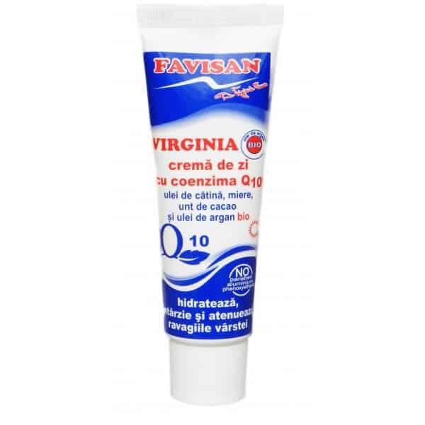 Crema de zi cu coenzima Q10 Virginia, Favisan, 50ml