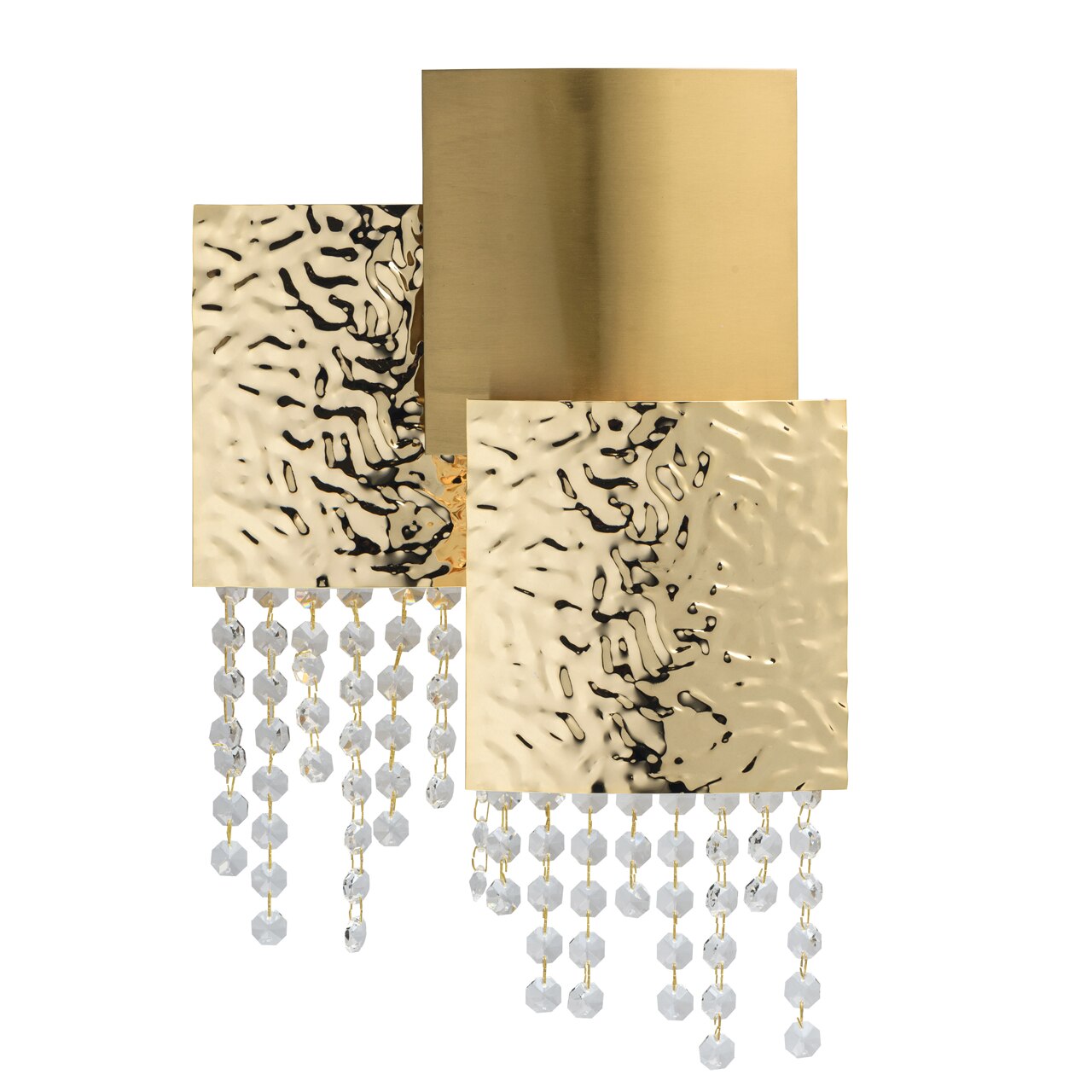 Aplica, Chiaro, Carmen Crystal, 3 surse, 40W, G9, Auriu