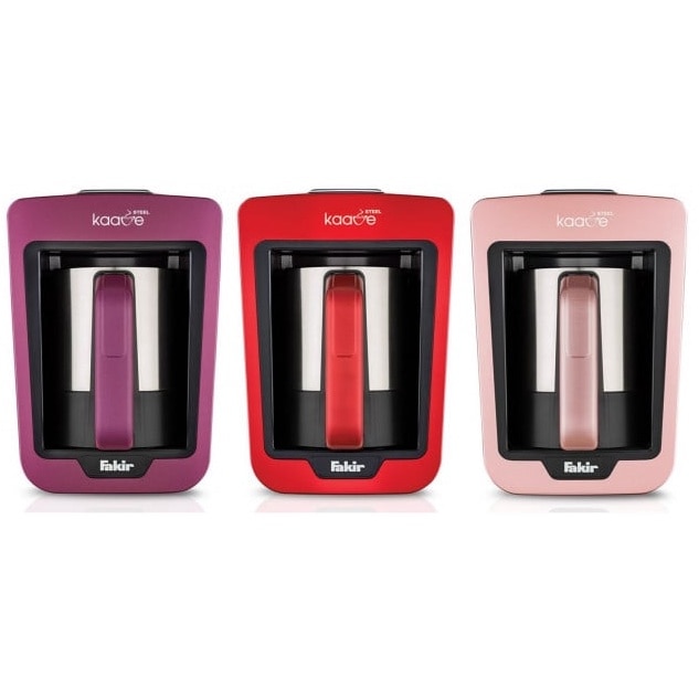 Aparat preparare cafea turceasca Fakir Kaave Steel, Cana otel inox, 735 W, Luminasense Technology, Rosu