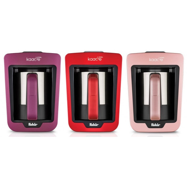 Aparat preparare cafea turceasca Fakir Kaave Steel, Cana otel inox, 735 W, Luminasense Technology, Rosu