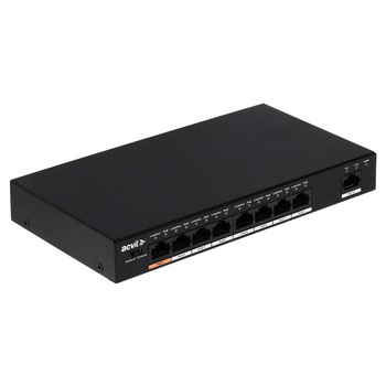 Switch cu 8 porturi PoE, Acvil, PFS-8POE, 1 port uplink, 1.8 Gbps, 1.34 Mbps, 2000 MAC, fara management Switch cu 8 porturi PoE, Acvil, PFS-8POE, 1 port uplink, 1.8 Gbps, 1.34 Mbps, 2000 MAC, fara management