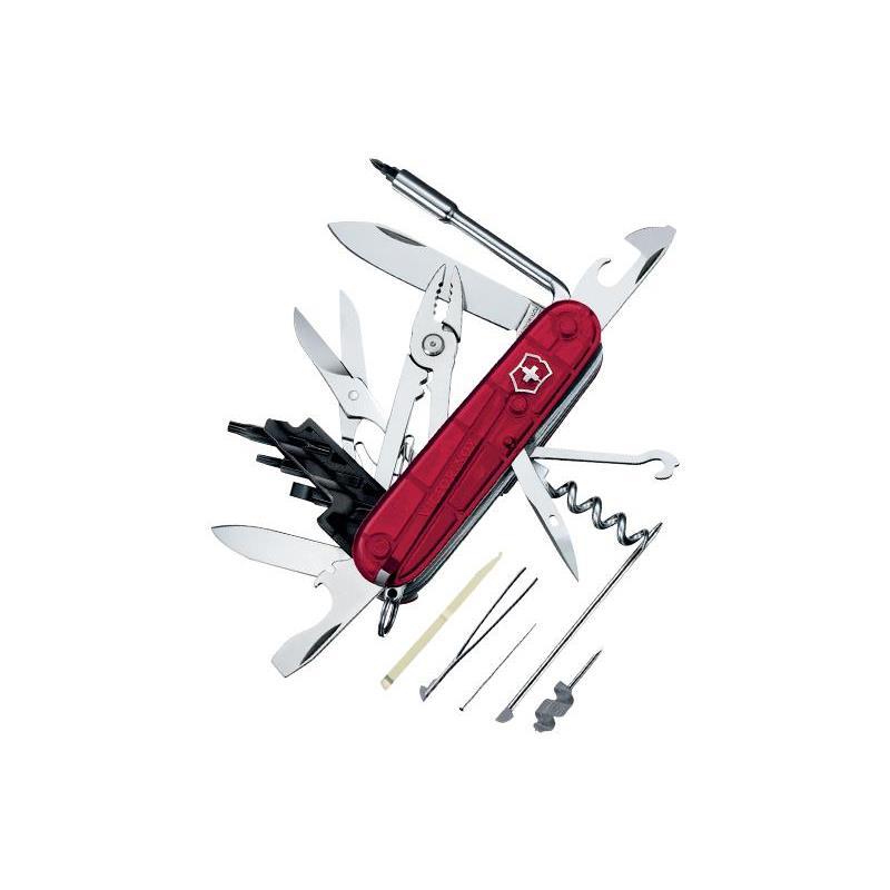 Cleste multifunctional, Victorinox, Cyber Tool, 34 Functii, 9.1 cm, Rosu