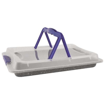 Tava de copt cu capac si maner GRANDE, 43 x 29 x 7 cm Tava de copt cu capac si maner GRANDE, 43 x 29 x 7 cm
