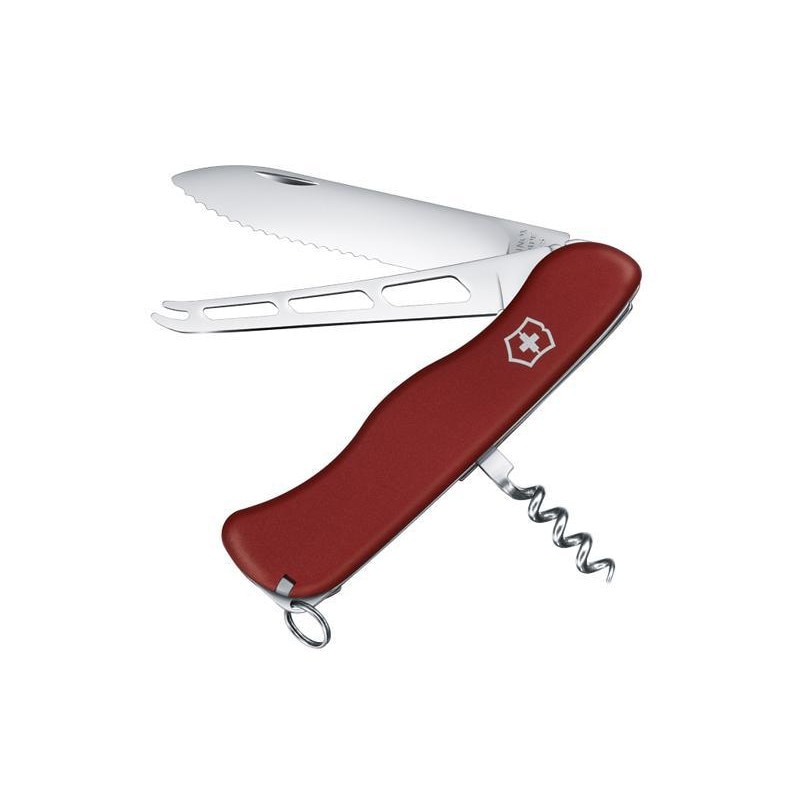 Cutit multifunctional, Victorinox, Cheese, 6 Functii, 11.1 cm, Rosu