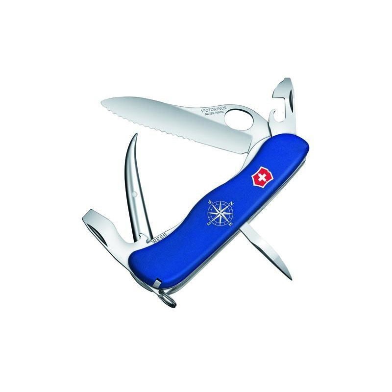 Cleste multifunctional, Victorinox, Skipper Pro, 12 Functii, 11.1 cm, Albastru