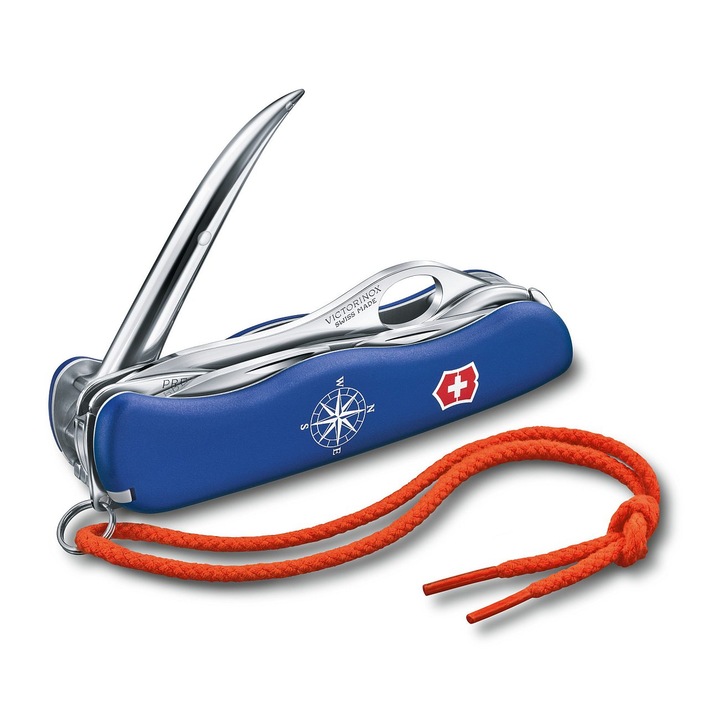 Briceag multifunctional, Victorinox, Skipper Pro, 12 Functii, 11.1 cm, Albastru
