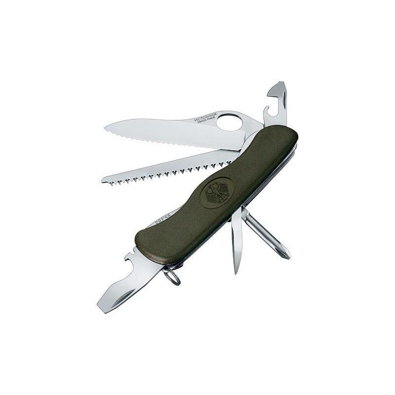 Cleste multifunctional Victorinox, German Army, 10 Functii, 11.1 cm, Verde