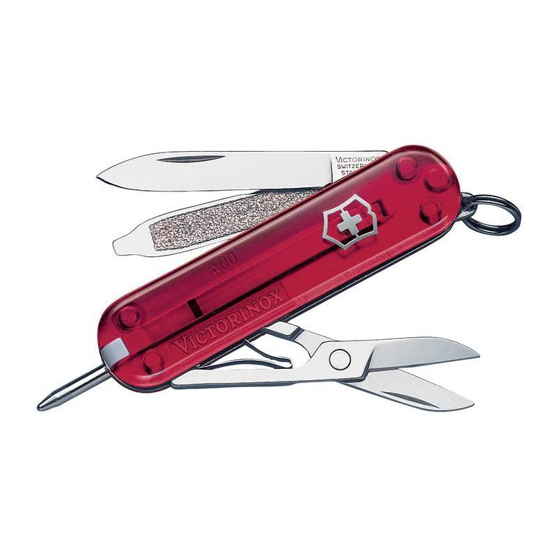 Cleste multifunctional Victorinox, Signature, 7 Functii, 5.8 cm, Rosu
