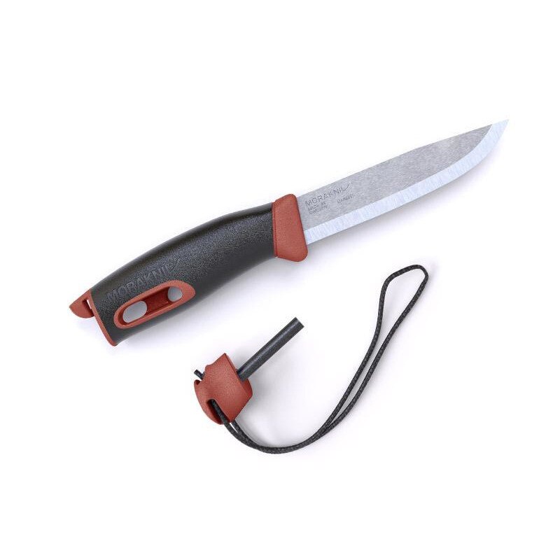 Cutit Morakniv, Inox/Cauciuc, 10.5 cm, Negru/Maro