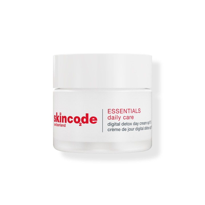 Crema de zi Detox Skincode Essentials SPF15, 50 ml