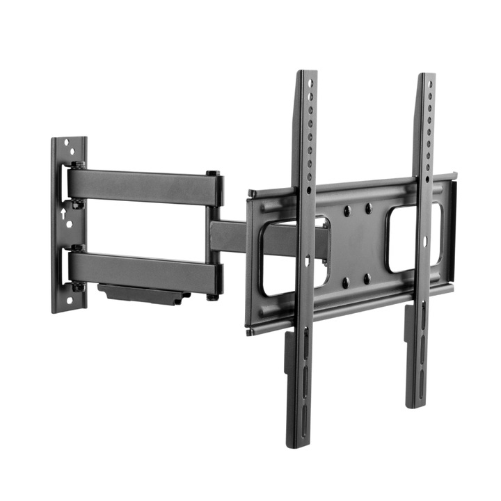 Стойка за телевизор, Стенна, Въртяща, 32" - 55", Черна