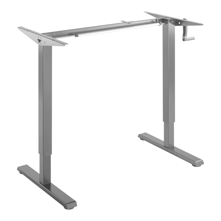 Бюро/рамка с ръчно регулиране на височината Sit-Stand, Сиво