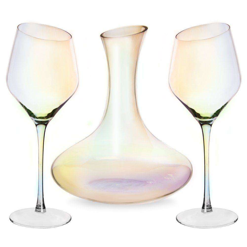 Set pentru servirea vinului, Orion, Sticla, Transparent, 470 ml/2050 ml