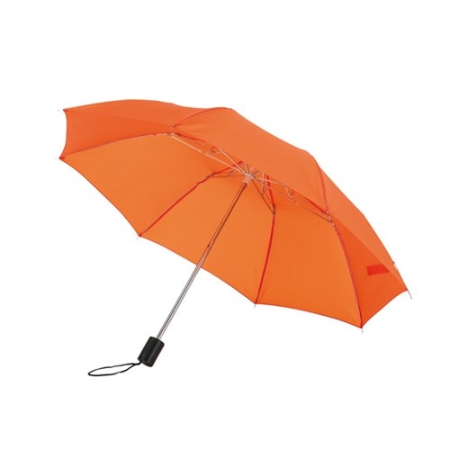 Umbrela Regular de buzunar, oranj, pliabila, metalica, Ø85 cm