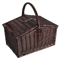 Cos picnic Richmond Park, rachita, 4 persoane, elegant, complet echipat, 48 x 45 x 23 cm