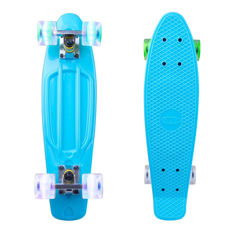 Penny Board WORKER Sturgy 22 Light Up Wheels, Albastru