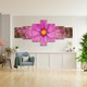 7 db-os Multicanvas festmény készlet, Cosmea art 188, UV-nyomat PREMIUM COTTON vászonra (400 g/m2) és fa keretre feszítve (Profil 2X3,6cm), 215x100 cm