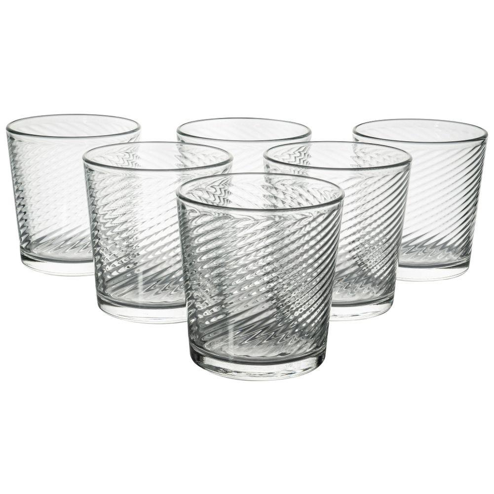Set 6 pahare, Excellent Houseware, Sticla, Transparent, 250 ml