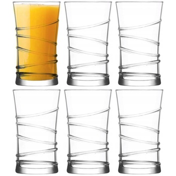 Set 6 pahare, Orion, Sticla, Transparent, 350 ml Set 6 pahare, Orion, Sticla, Transparent, 350 ml