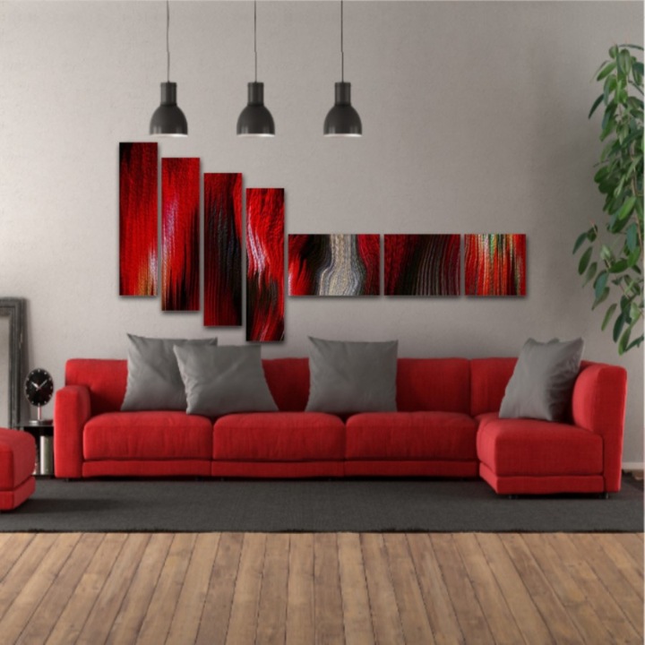 7 db-os Multicanvas festmény készlet, Digital Art 317, UV nyomat PREMIUM COTTON vászonra (400 g/m2) és fa keretre feszítve (Profil 2X3,6cm), 250x130 cm