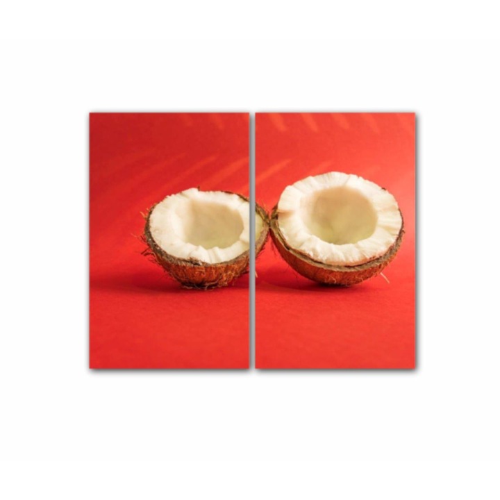 2 db Multicanvas festmény készlet, 380 kókusz, UV nyomattal PREMIUM COTTON vászonra (400 g/m2) és fa keretre feszítve (Profil 2X3,6cm), 100x80 cm