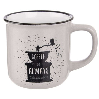 Cana cafea/ceai, Orion, Ceramica, Alb, 370 ml Cana cafea/ceai, Orion, Ceramica, Alb, 370 ml