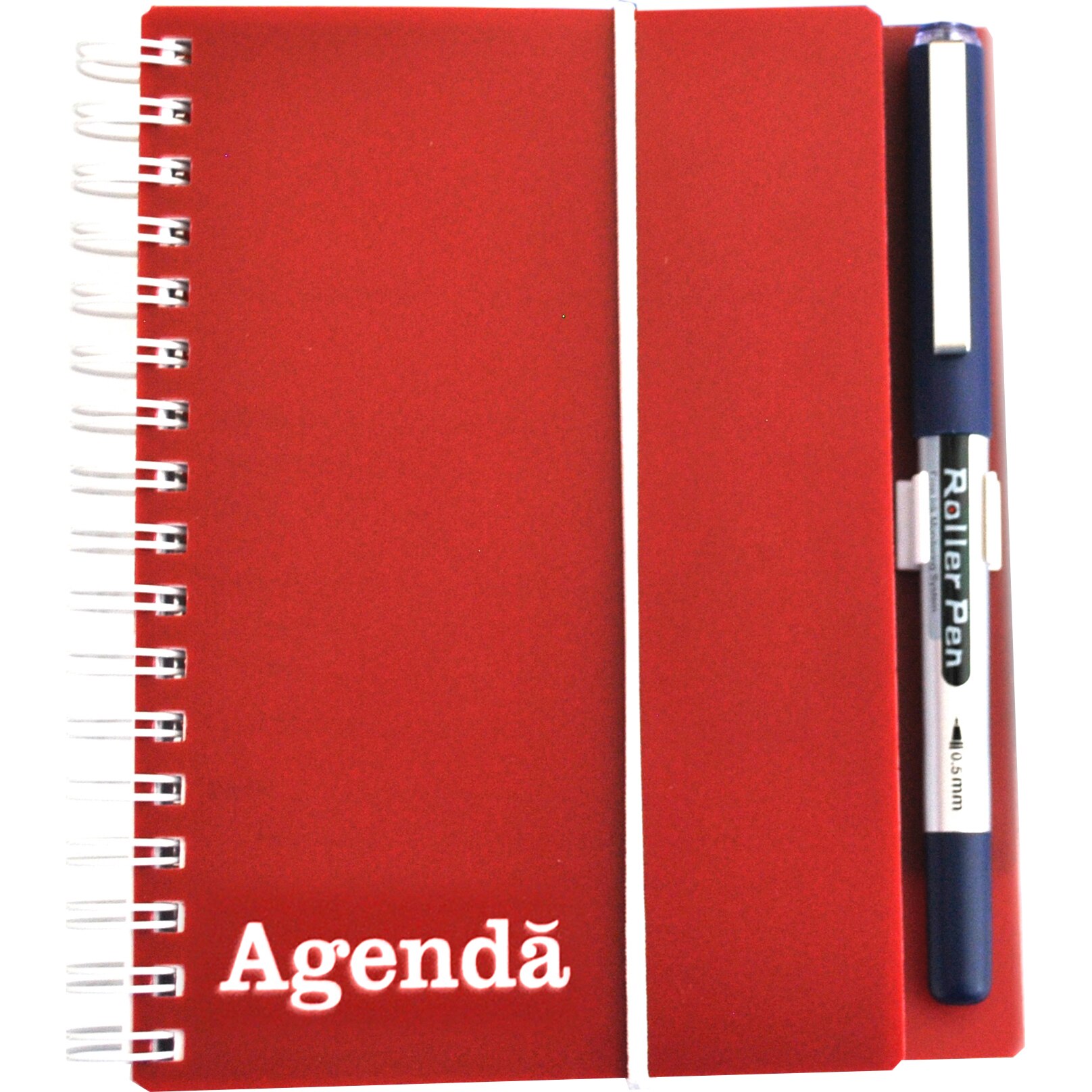 Тефтер A6 със спирала, Без дата, 200 страници + Тънкописец, Бордо - eMAG.bg