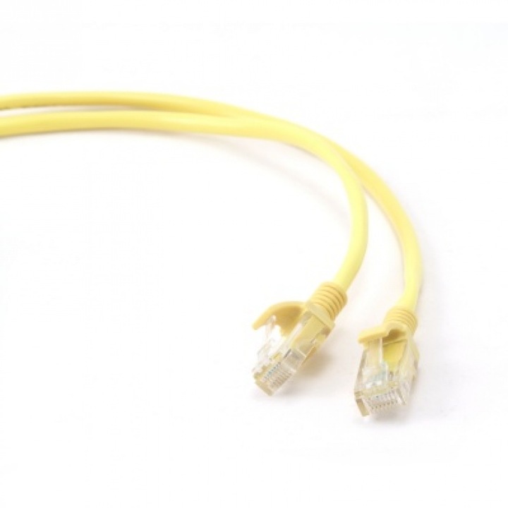 Кабел UTP Gembird Patch cord cat. 5E, 1.5 м, Жълт