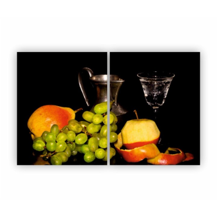 2 db Multivászon festmény készlet, Fruits 148, UV nyomat elülső megvilágítású PVC vászonra és fa keretre feszítve, 80x50 cm