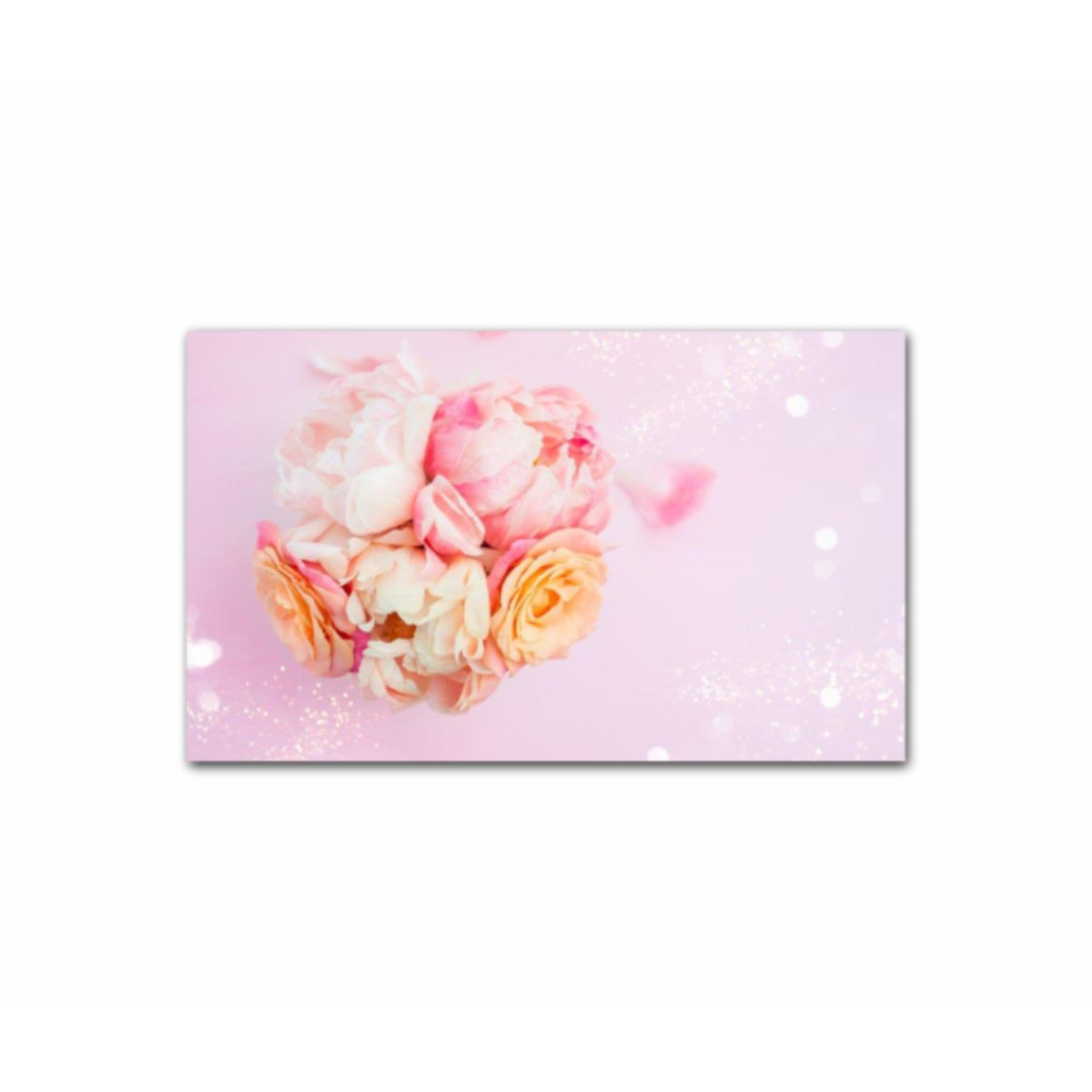 heart heart retail Tablou Canvas, 1 Piesa, Bujori roz si trandafiri 237, Tipar UV pe panza  PREMIUM din BUMBAC (400 g/mp) si intins pe sasiu din lemn (Profil 2X3.6cm),  100x60 cm - eMAG.ro