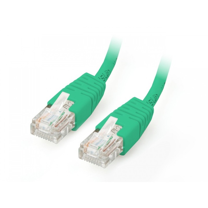 UTP кабел Gembird Patch cord cat. 5E, 0.5 м, Зелен