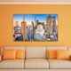 4 db-os Multicanvas festmény készlet, NYC Skyline 414, UV nyomattal PREMIUM COTTON vászonra (400 g/m2) és fa keretre feszítve (profil 2x3,6cm), 80x50 cm