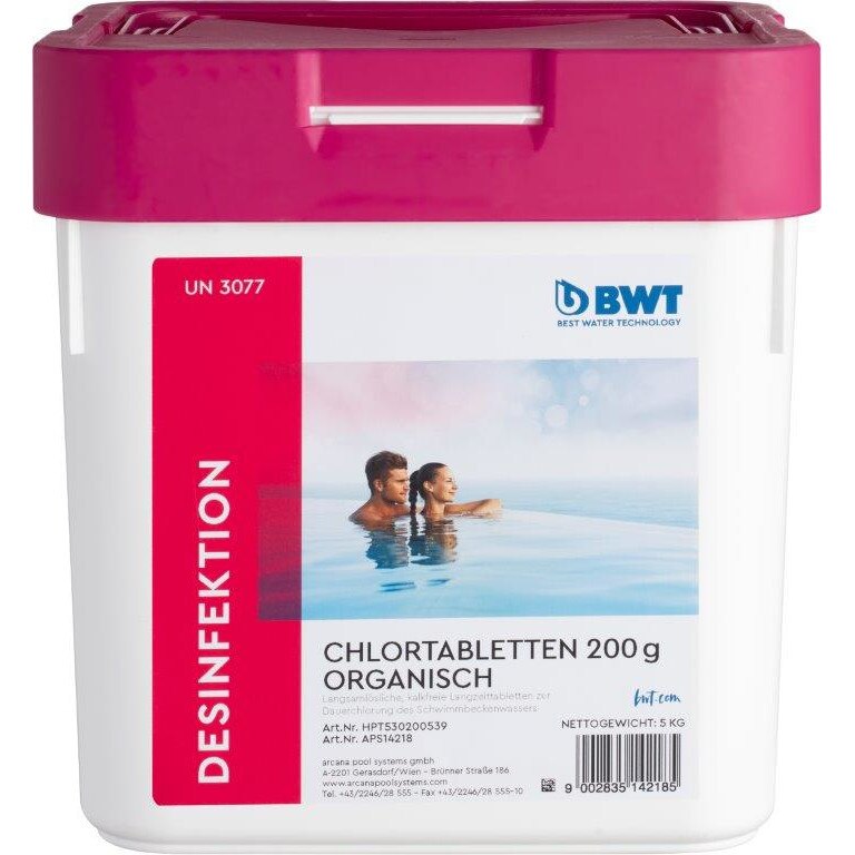 Tablete clor piscine 200grame BWT 5kg 14218