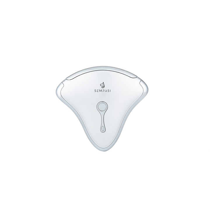 Dispozitiv facial inteligent Sempasi Virgo PRO 8 in 1, Anti-rid, Fermitate, Vibratii, Aspect de pori diminuati, Terapie cu ioni, Masaj facial, Cu acumulator, Argintiu