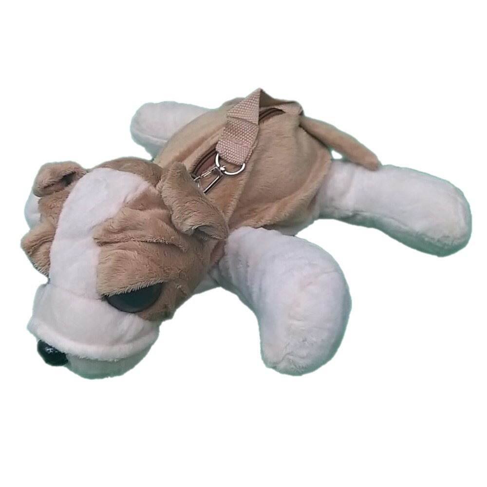 Catel de plus, Nichita, alb/bej, 30 cm