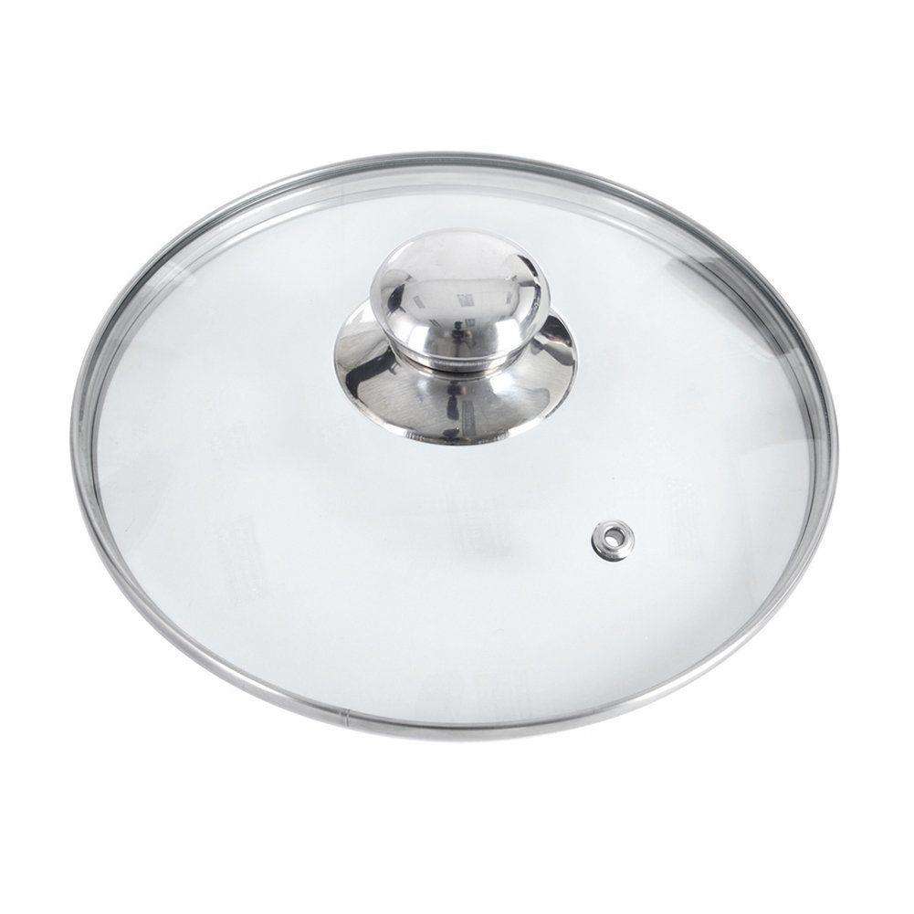 Capac mare, Orion, Sticla, Transparent, 22 cm