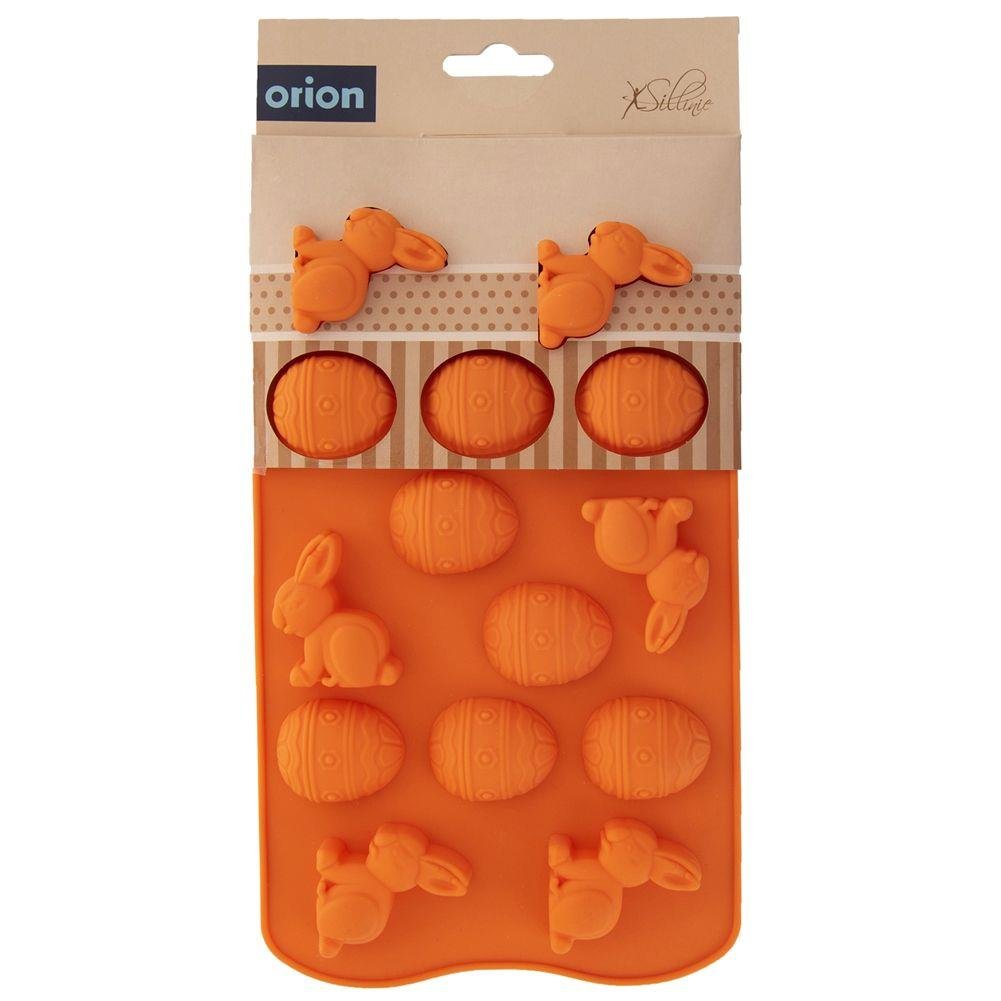 Forma praline Paste, Orion, Silicon, Iepure/Ou, Portocaliu