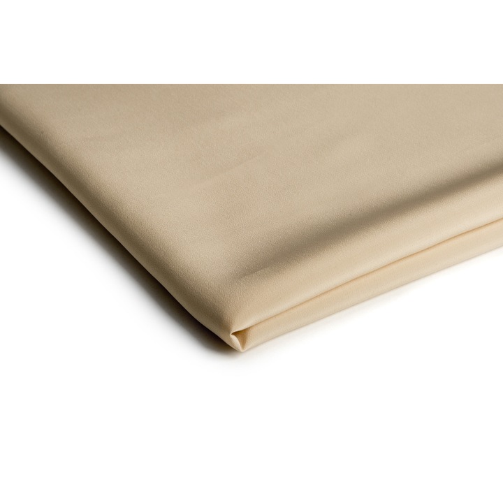 Material tesut, tip Creponata, Kelly Crep, Bej, 50 cm x 150 cm