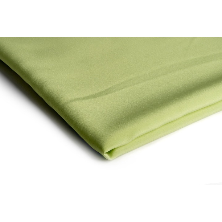Тъкан материал, тип Creponata, Kelly Crepe, зелен лайм, 50 см x 150 см