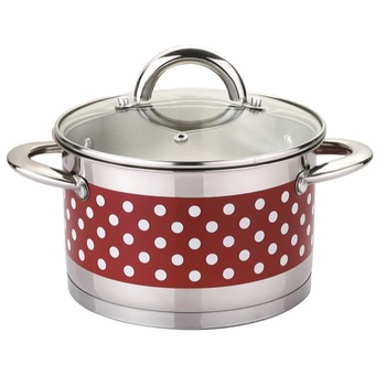 Oala inox cu capac, 6.3 litri, Bachmayer, BM4000-24 Oala inox cu capac, 6.3 litri, Bachmayer, BM4000-24