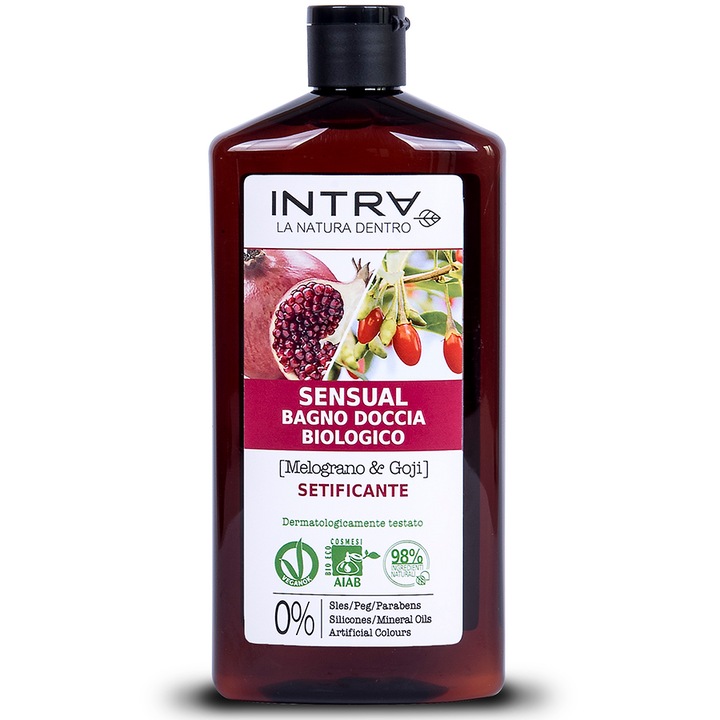 Intra Tusfürdő gránátalmával és goji bogyóval, 400 ml