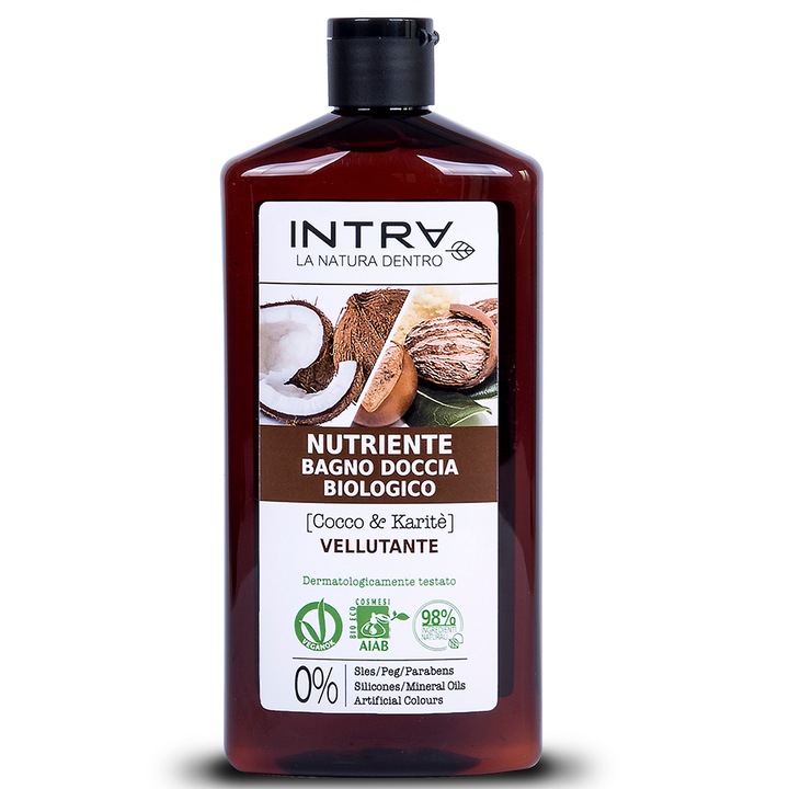 Gel de dus cu cocos Intra, 400 ml
