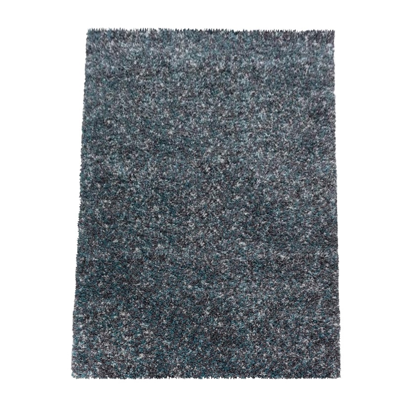 Covor modern cu fir lung Shaggy Enjoy 4500, 160x230 cm, 100% polipropilena,gramaj , 2500g/mp, inaltime fir 3 cm , model uni, culoare albastru