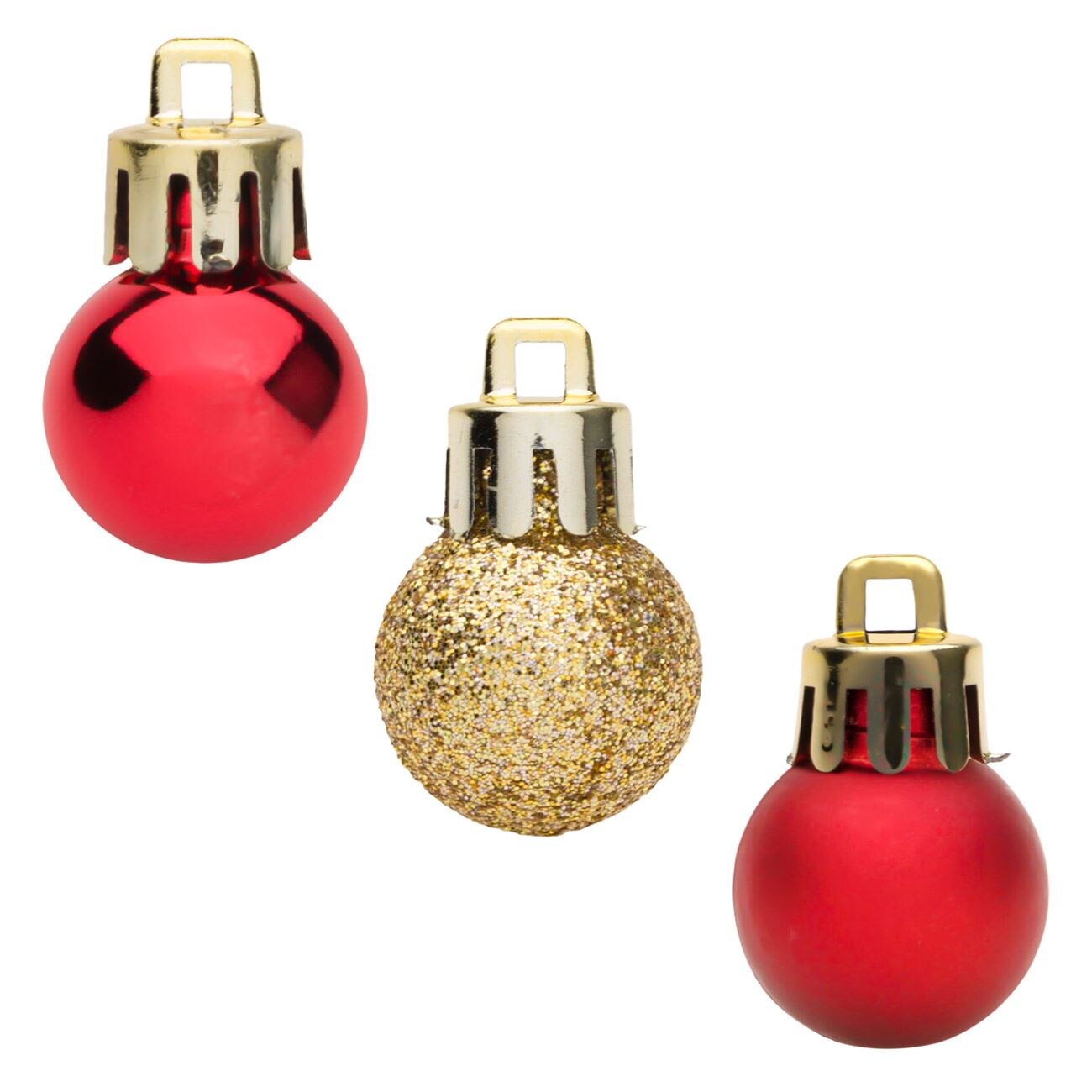 Set 36 globulete, Zola®, pentru bradut, 3 modele diferite ,2 cm