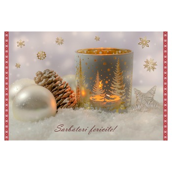 Felicitare de Craciun, cu plic,  Felicitare de Craciun, cu plic,