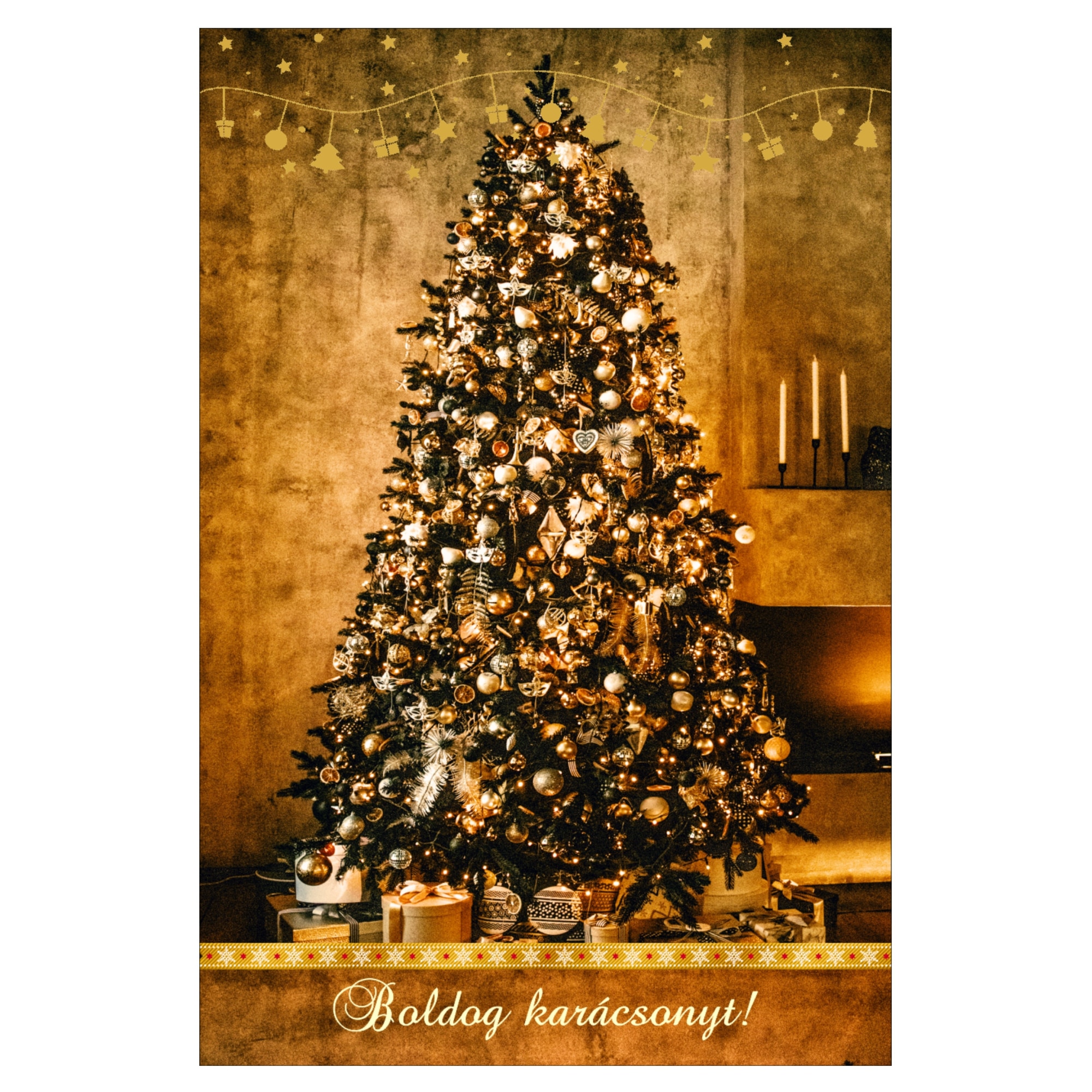 Felicitare de Craciun, cu plic, 